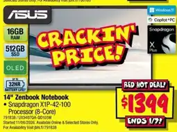 JB Hi-Fi 14" Zenbook Notebook offer