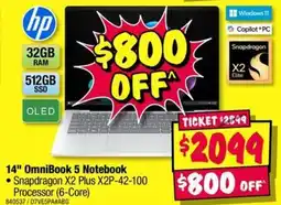 JB Hi-Fi 14" OmniBook 5 Notebook offer