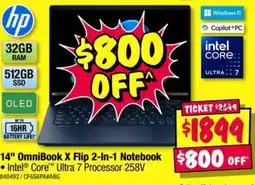 JB Hi-Fi 14" OmniBook X Flip 2-In-1 Notebook offer