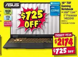 JB Hi-Fi Windows 16" TUF Gaming Notebook offer