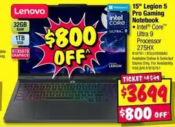 JB Hi-Fi 15" Legion 5 Pro Gaming Notebook offer