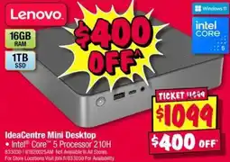 JB Hi-Fi IdeaCentre Mini Desktop offer