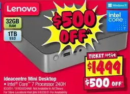 JB Hi-Fi Ideacentre Mini Desktop offer