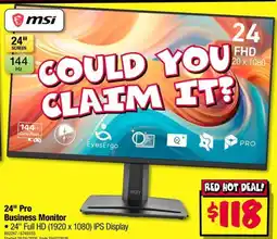 JB Hi-Fi 24" Pro Business Monitor offer
