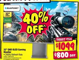 JB Hi-Fi 32" QHD OLED Gaming Monitor offer