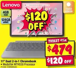 JB Hi-Fi 11" Duet 2-in-1 Chromebook offer
