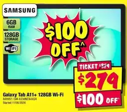 JB Hi-Fi Galaxy Tab A11+ 128GB Wi-Fi offer