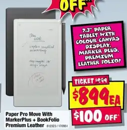 JB Hi-Fi Paper Pro Move With MarkerPlus + BookFolio Premium Leather offer