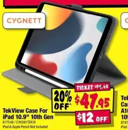 JB Hi-Fi TekView Case For iPad 10.9" 10th Gen offer
