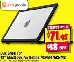JB Hi-Fi Dux Shell For 13" MacBook Air Retina M5/M4/M3/M2 offer