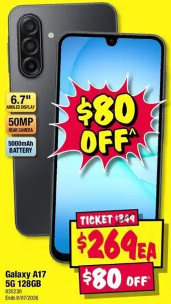 JB Hi-Fi Galaxy A17 5G 128GB offer