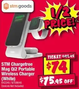JB Hi-Fi STM Chargetree Mag Qi2 Portable Wireless Charger (White) offer