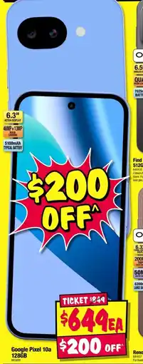 JB Hi-Fi Google Pixel 10a 128GB offer