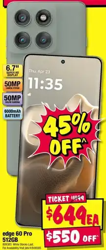JB Hi-Fi edge 60 Pro 512GB offer