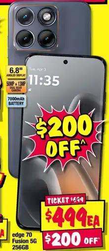 JB Hi-Fi edge 70 Fusion 5G 256GB offer