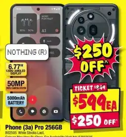 JB Hi-Fi Phone (3a) Pro 256GB offer