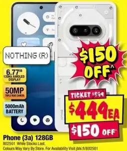 JB Hi-Fi Phone (3a) 128GB offer