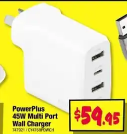 JB Hi-Fi PowerPlus 45W Multi Port Wall Charger offer