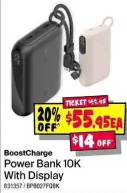 JB Hi-Fi BoostCharge Power Bank 10K With Display offer