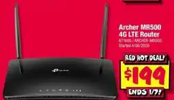 JB Hi-Fi Archer MR500 4G LTE Router offer