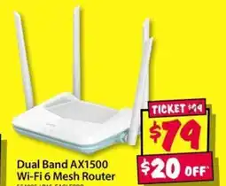 JB Hi-Fi Dual Band AX1500 Wi-Fi 6 Mesh Router offer