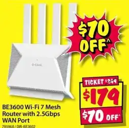 JB Hi-Fi BE3600 Wi-Fi 7 Mesh Router with 2.5Gbps WAN Port offer
