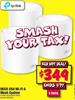 JB Hi-Fi DECO X50 Wi-Fi 6 Mesh System offer