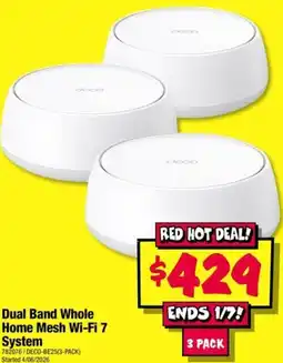 JB Hi-Fi Dual Band Whole Home Mesh Wi-Fi 7 System offer
