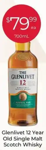 Porters Glenlivet 12 Year Old Single Malt Scotch Whisky offer