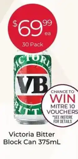 Porters Victoria Bitter Block Can offer