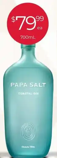 Porters Papa Salt Coastal Gin offer