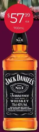 Porters Jack Daniel's Old Number 7 Whiskey offer