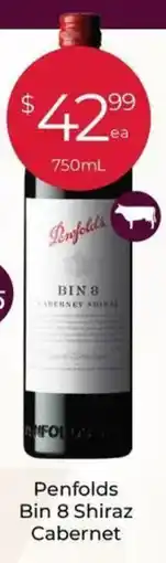 Porters Penfolds Bin 8 Shiraz Cabernet offer