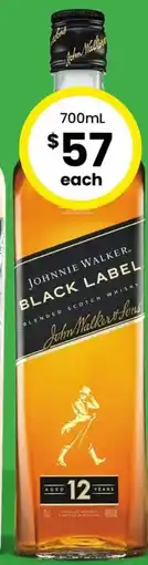The Bottle O Johnnie Walker Black Label Whisky offer