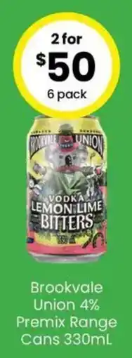 The Bottle O Brookvale Union 4% Premix Range Cans offer