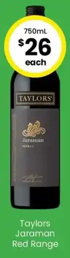 The Bottle O Taylors Jaraman Red Range offer