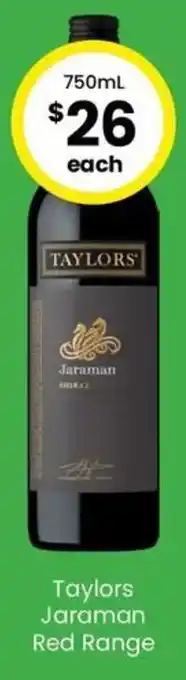 The Bottle O Taylors Jaraman Red Range offer