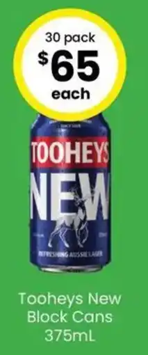 The Bottle O Tooheys New Block Cans offer