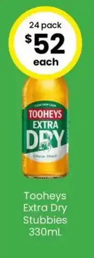 The Bottle O Tooheys Extra Dry Stubbies offer