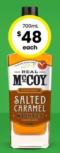 The Bottle O Real McCoy Salted Caramel Whiskey offer