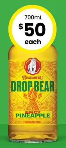 The Bottle O Bundaberg Drop Bear Spicy Pineapple Rum offer