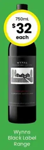 The Bottle O Wynns Black Label Range offer