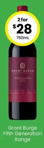 The Bottle O Grant Burge Fifth Generation Range offer