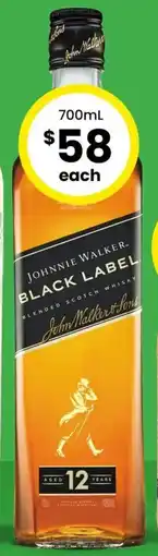 The Bottle O Johnnie Walker Black Label Whisky offer