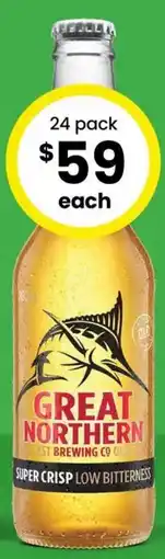 The Bottle O Great Northern Super Crisp Stubbies offer