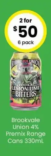 The Bottle O Brookvale Union 4% Premix Range Cans offer