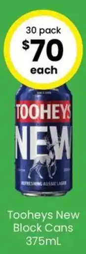 The Bottle O Tooheys New Block Cans offer
