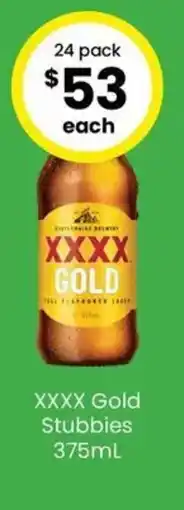 The Bottle O XXXX Gold Stubbies offer
