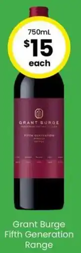 The Bottle O Grant Burge Fifth Generation Range offer