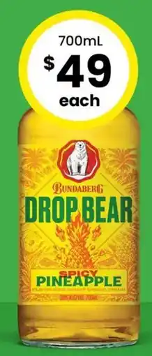 The Bottle O Bundaberg Drop Bear Spicy Pineapple Rum offer